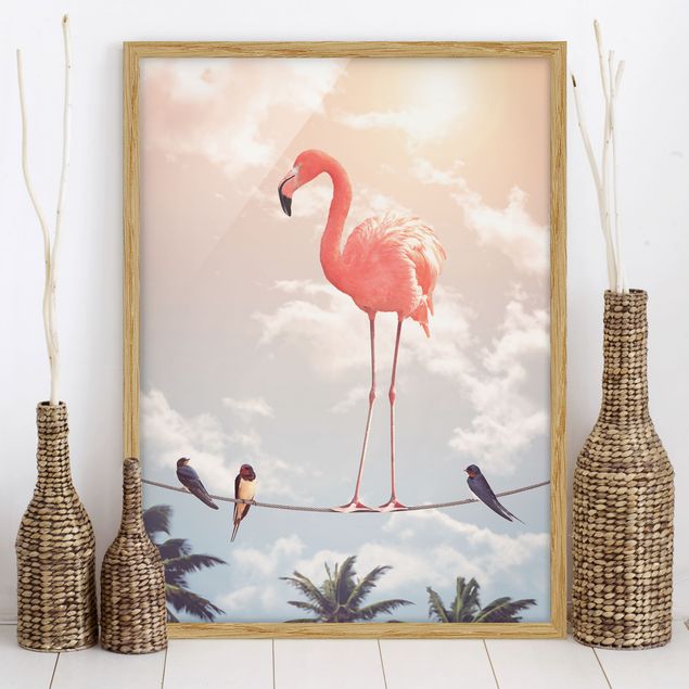Decoración cocina Sky With Flamingo