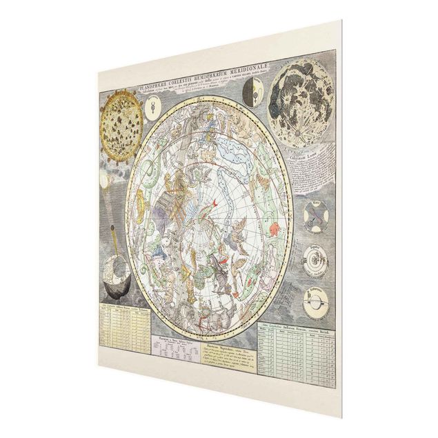 Tableros magnéticos de vidrio Vintage Ancient Star Map
