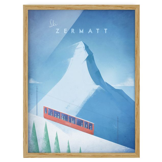 Cuadros de paisajes de montañas Travel Poster - Zermatt