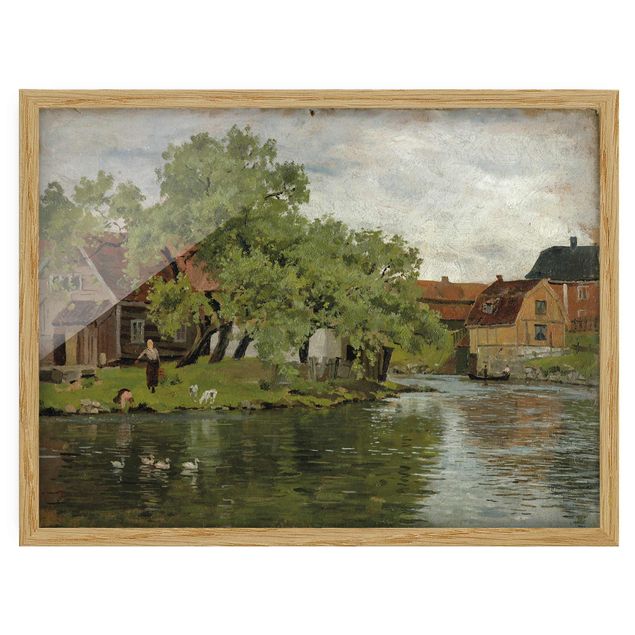 Estilo artístico Post Impresionismo Edvard Munch - Scene On River Akerselven