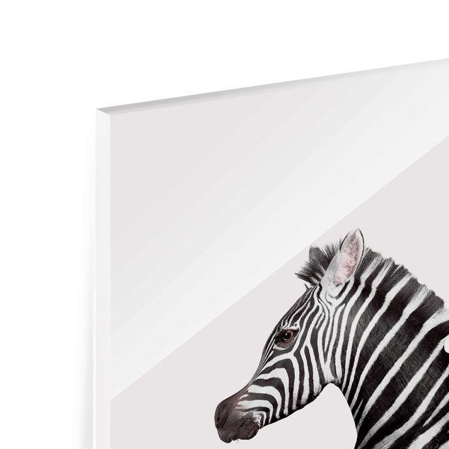 Cuadros de cristal animales Seahorse With Zebra Stripes