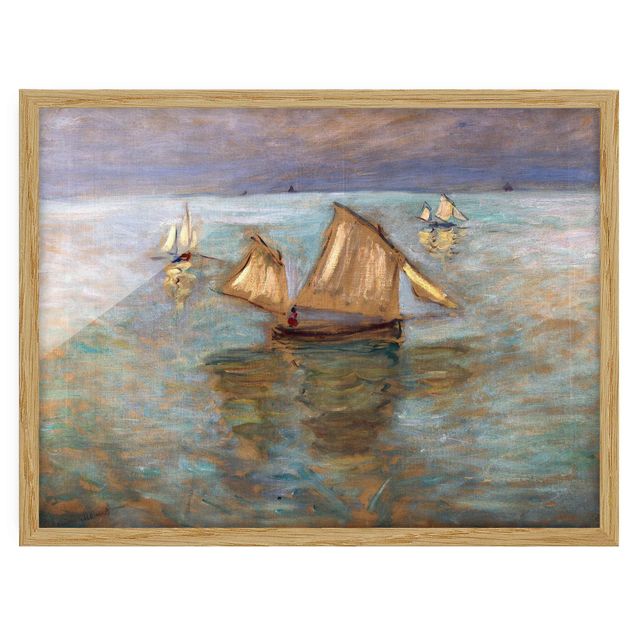 Cuadros peces Claude Monet - Fishing Boats Near Pourville
