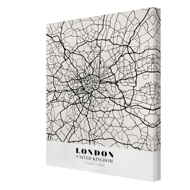 Cuadro de mapamundi London City Map - Classic