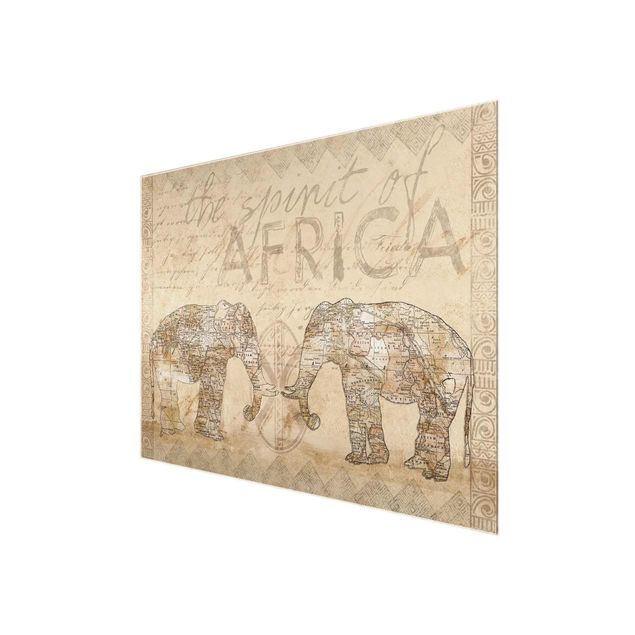 Cuadros Haase Vintage Collage - Spirit Of Africa