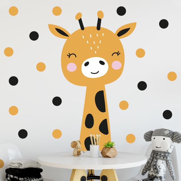 Vinilos de pared jirafas Baby Giraffe