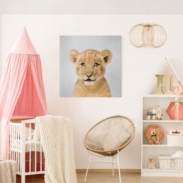 Lienzo leon Baby Lion Luca