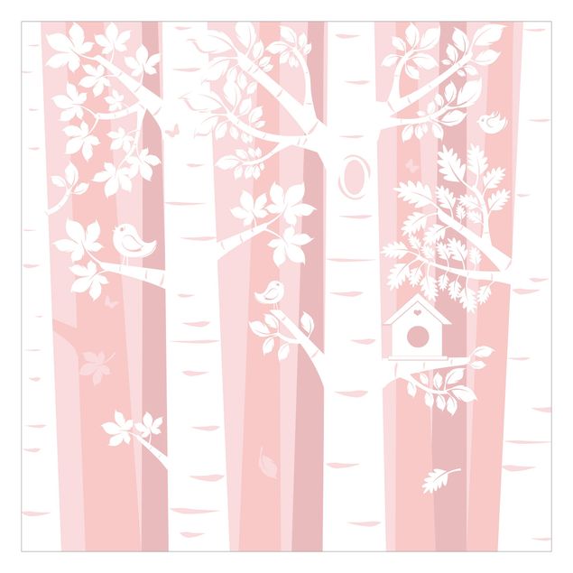 Papel de pared Trees In The Forest Pink