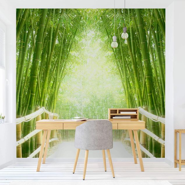 Papel 3d para pared Bamboo Way