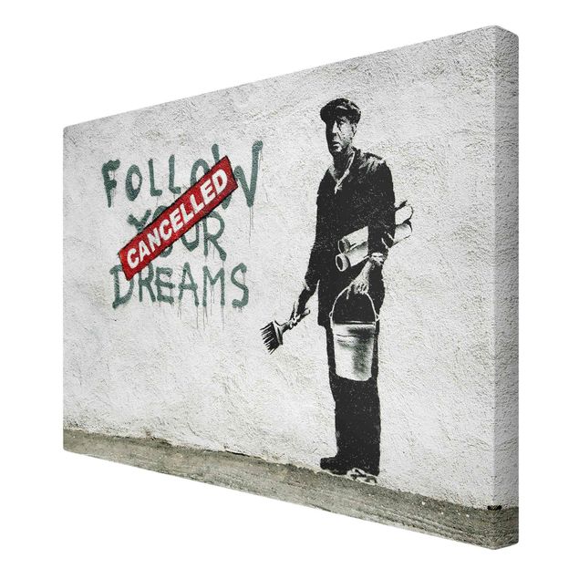 Cuadros en lienzo Follow Your Dreams - Brandalised ft. Graffiti by Banksy