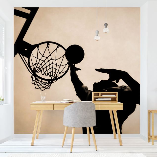 Decoración infantil pared Basketball