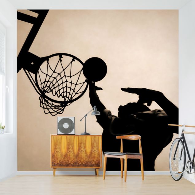 Papel pintado salón moderno Basketball