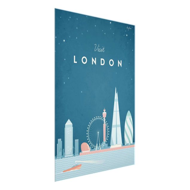 Cuadros de cristal arquitectura y skyline Travel Poster - London