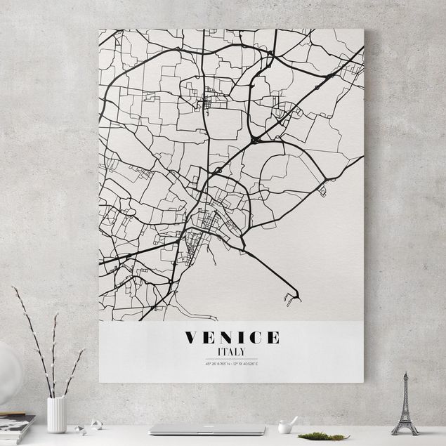 Decoración cocina Venice City Map - Classic