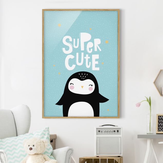Decoración habitacion bebé Super Cute Penguin