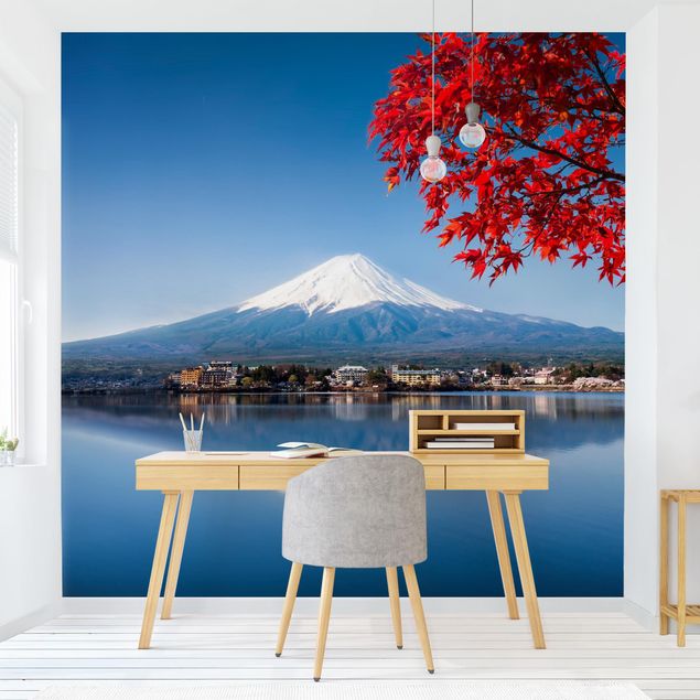 papel pintado arquitectura Mt. Fuji In The Fall