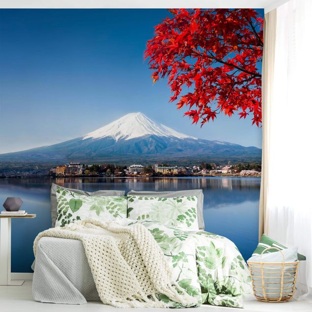 Papel pintado salón moderno Mt. Fuji In The Fall