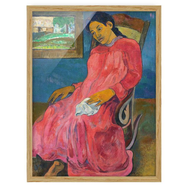 Láminas cuadros famosos Paul Gauguin - Faaturuma (Melancholic)