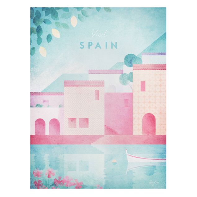 Cuadro naranja Travel Poster - Spain