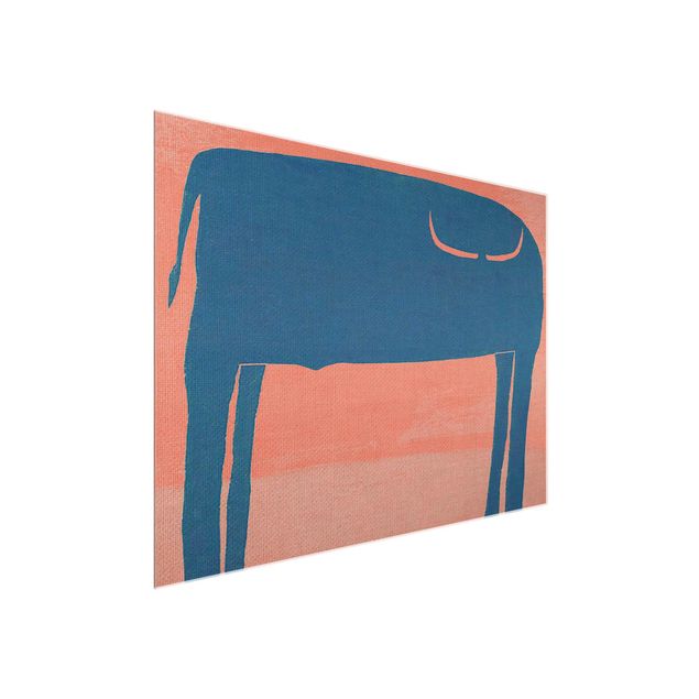 Cuadros abstractos modernos Blue Bull