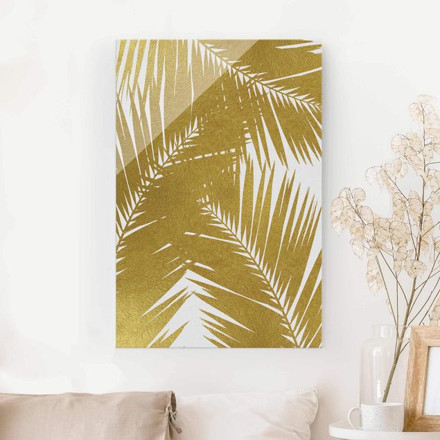 Decoración cocina View Through Golden Palm Leaves