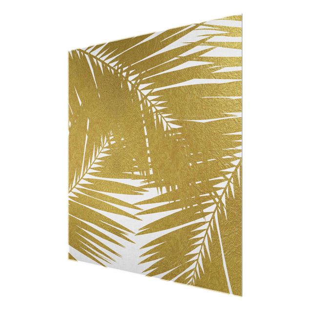 Cuadros View Through Golden Palm Leaves