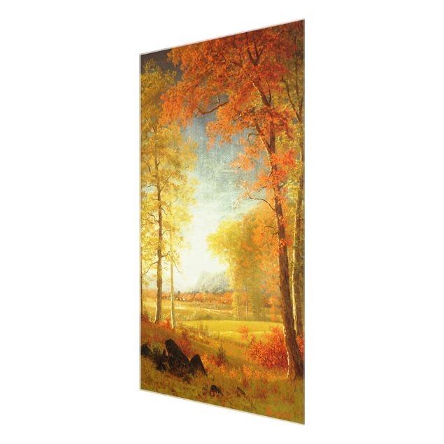 Láminas cuadros famosos Albert Bierstadt - Autumn In Oneida County, New York
