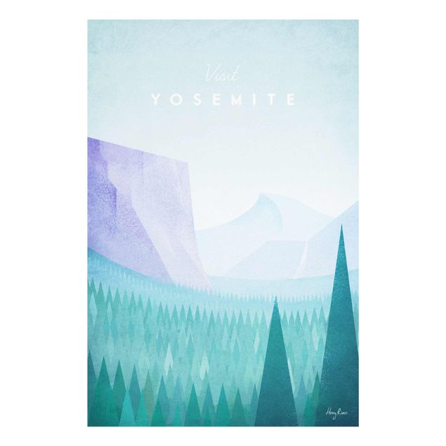Cuadro con paisajes Travel Poster - Yosemite Park