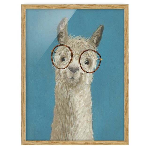 Cuadros modernos y elegantes Lama With Glasses I
