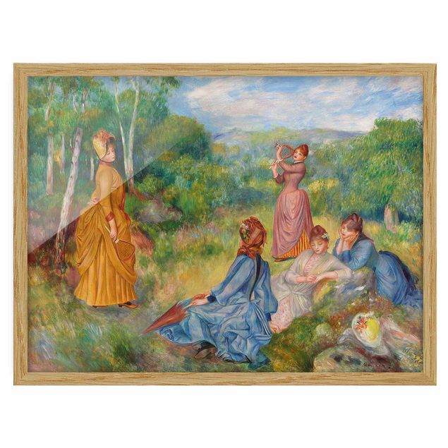 Cuadros famosos Auguste Renoir - Young Ladies Playing Badminton