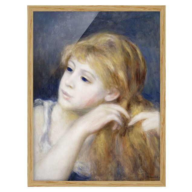 Cuadros famosos Auguste Renoir - Head of a Young Woman