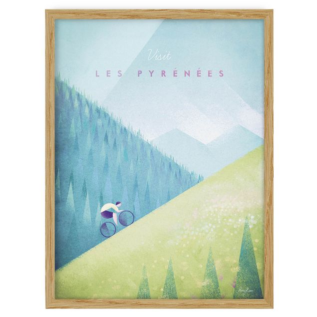 Cuadro con paisajes Travel Poster - The Pyrenees