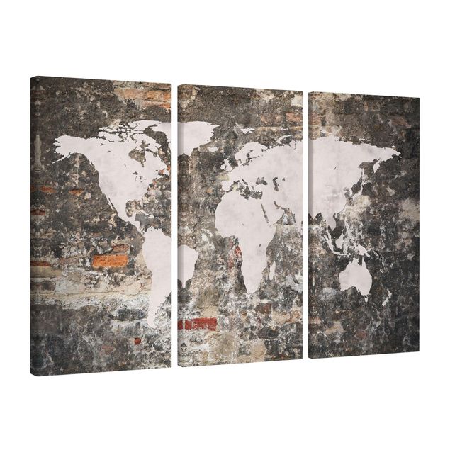 Cuadros arquitectura Old Wall World Map