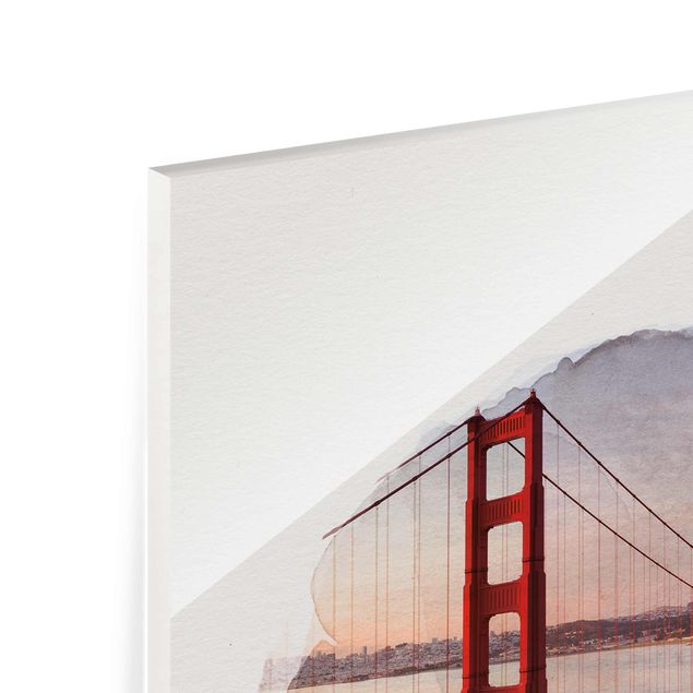 Cuadros modernos WaterColours - Golden Gate Bridge In San Francisco