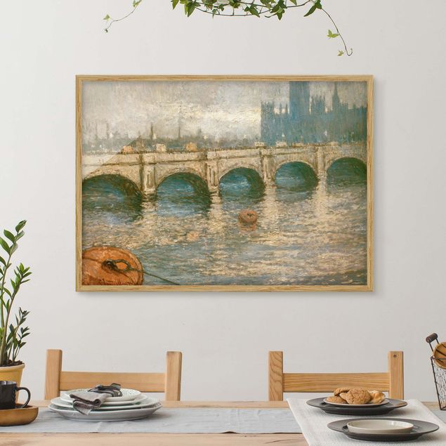 Cuadros Impresionismo Claude Monet - Thames Bridge And Parliament Building In London