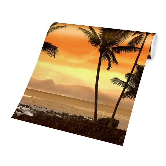 Papel pintado moderno Caribbean Sunset II