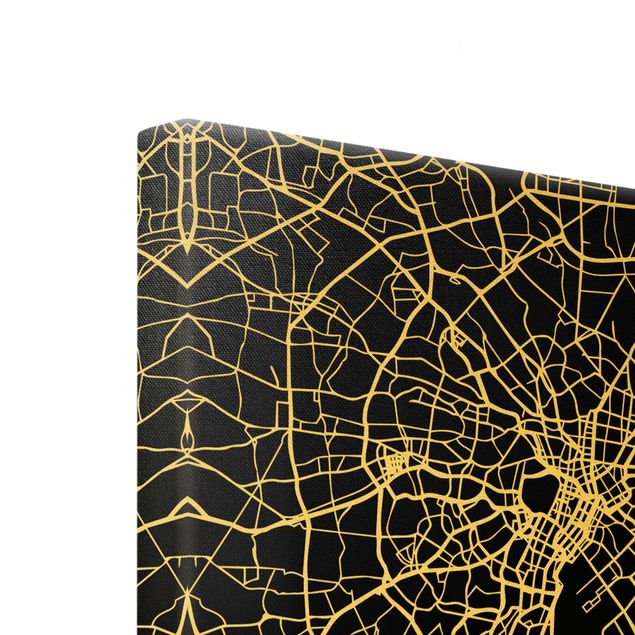 Cuadro negro Tokyo City Map - Classic Black