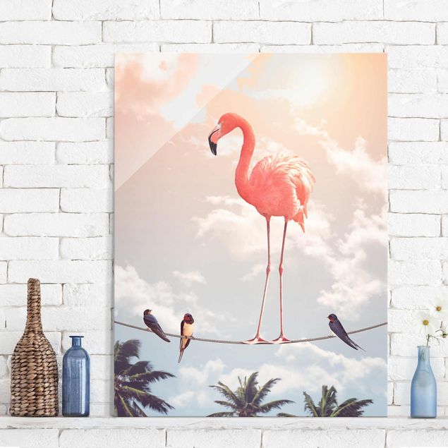 Cuadros modernos Sky With Flamingo
