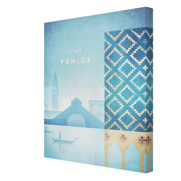 Lienzos de cuadros famosos Travel Poster - Venice