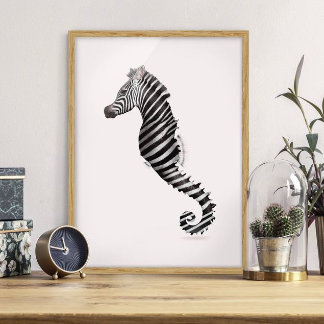 Decoración cocina Seahorse With Zebra Stripes