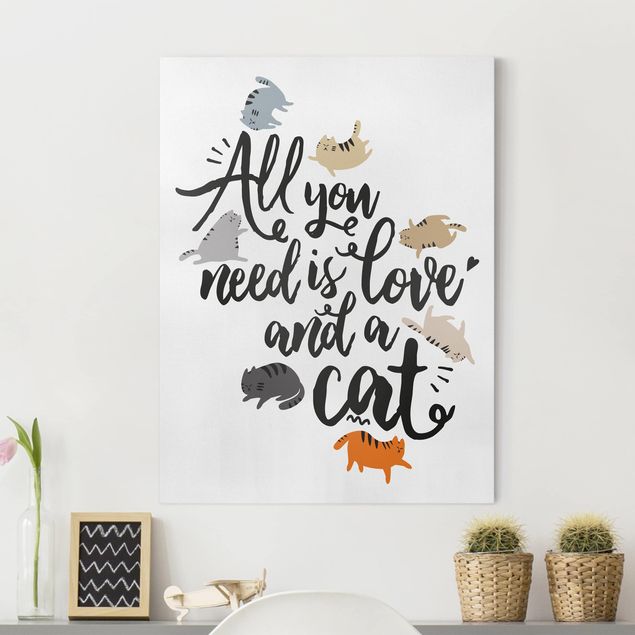 Decoración en la cocina All You Need Is Love And A Cat