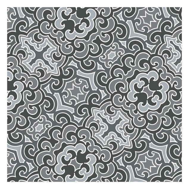 Papel pintado Chinoiserie Pattern In Grey