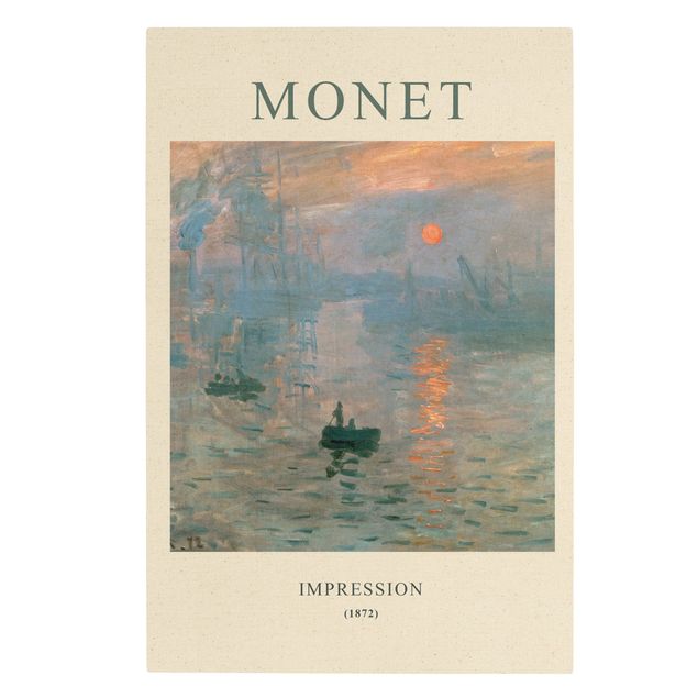 Cuadros famosos Claude Monet - Impression - Museum Edition