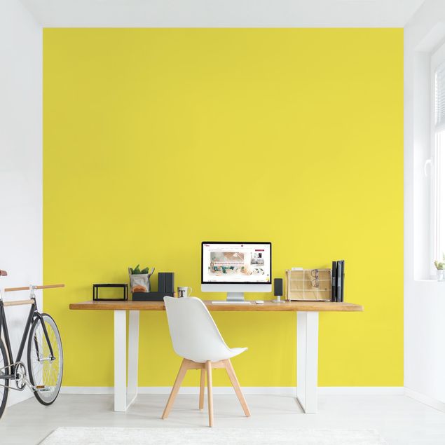 Papel liso para paredes Colour Lemon Yellow