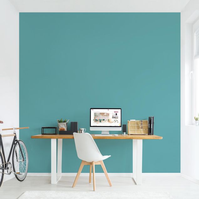 Papel pared liso Colour Turquoise