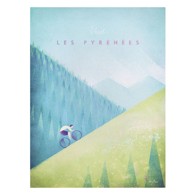 Lienzos ciudades del mundo Travel Poster - The Pyrenees