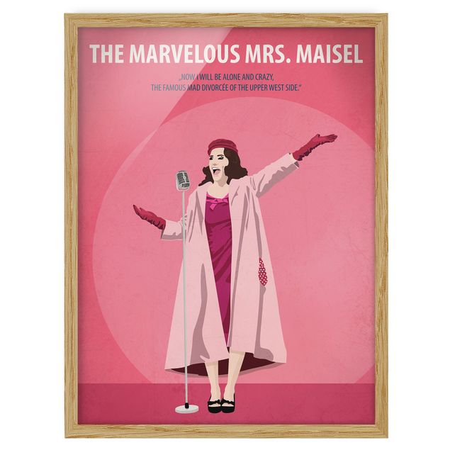 Cuadros de retratos Film Poster The Marvelous Mrs. Maisel