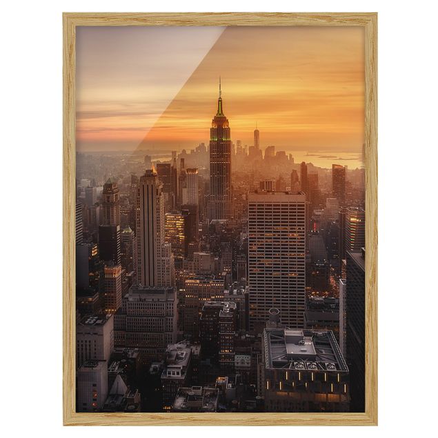 Cuadros modernos y elegantes Manhattan Skyline Evening