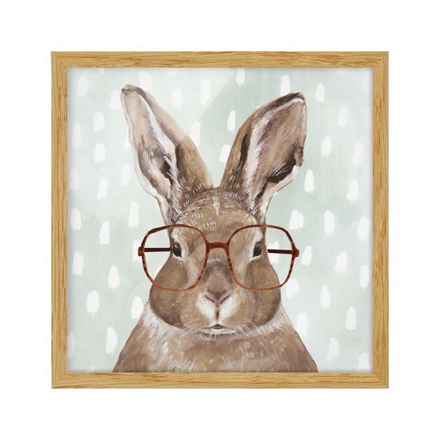 Cuadros de animales Animals With Glasses - Rabbit