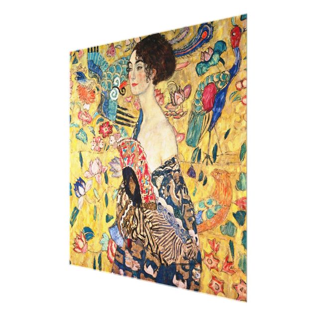 Cuadros famosos Gustav Klimt - Lady With Fan