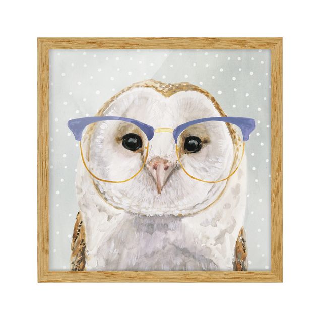 Cuadros de animales Animals With Glasses - Owl
